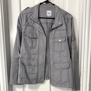 Gray utility jacket, size M
